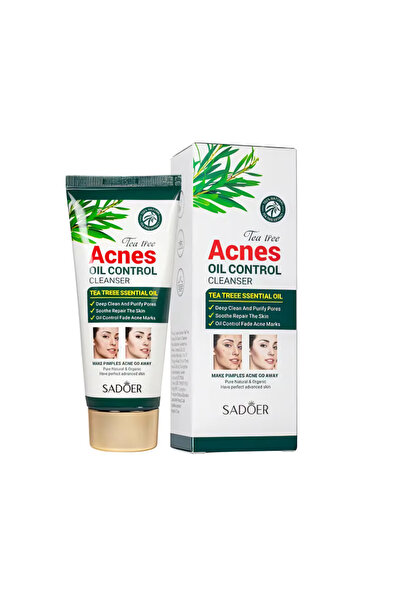 SADOER Cremă de curățare cu ulei de arbore de ceai, pentru ten cu imperfecțiu...