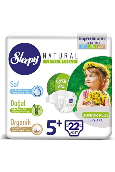 Sleepy Natural Bebek Bezi Junior Plus 5 No 22 Li