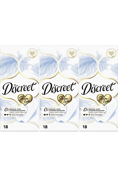 Discreet Set 3 BUCATI ABSORBANTE ZILNICE 18BUC MULTIFORM SKIN LOVE