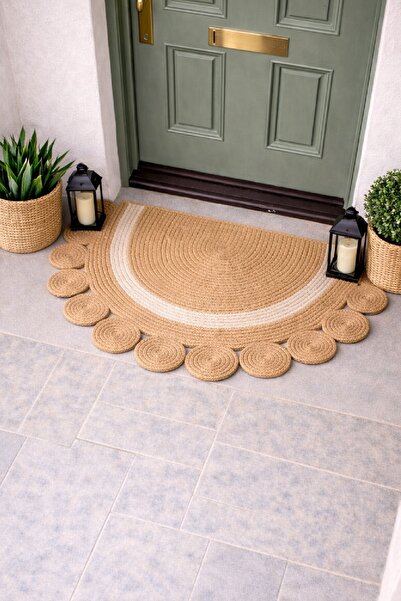 BHR Creative سجادة حمام على شكل نصف قمر من دي