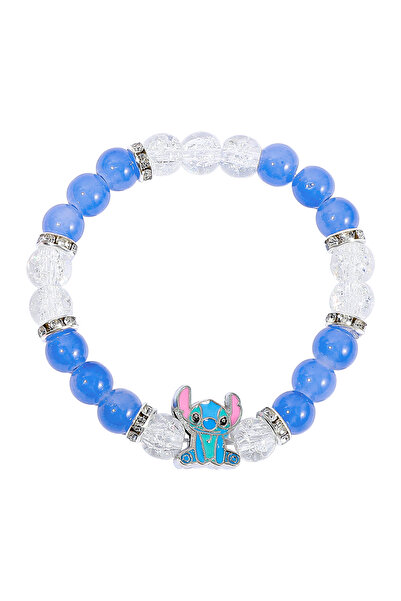 Miniso stitch bracelet Stitch & Angel Best Friend Gifts Disney Crystal Bead A...