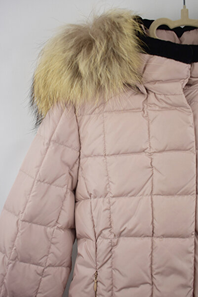 coolforkids.ro Girls' jacket with goose down filling, natural fur collar