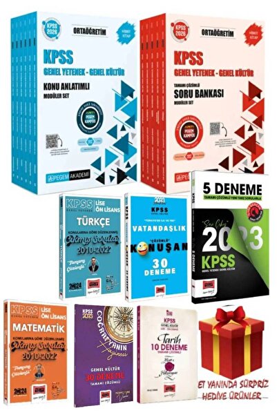 Pegem Akademi Yayıncılık 2026 Pegem Ortaöğretim GYGK Konu Anlatım+Soru Bankas...