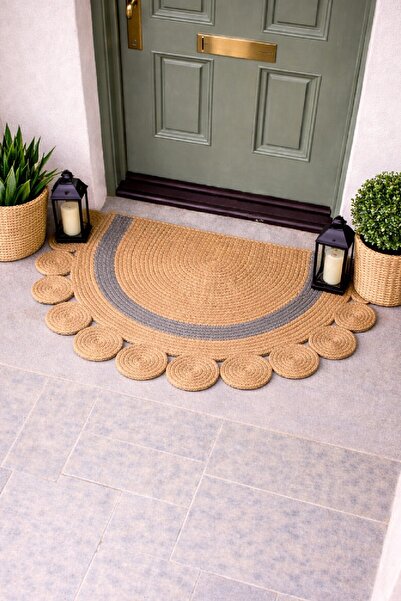 BHR Creative سجادة حمام على شكل نصف قمر من دي