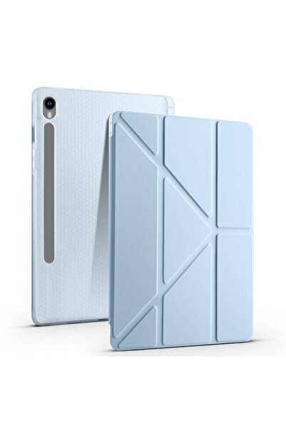 Fuchsia Galaxy Tab S9 Fe Plus 12,4 inç Uyumlu Fuchsia Kalem Bölmeli Stand Öze...