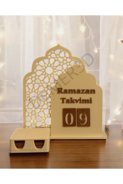 Home Ramazan Takvimi - Standlı & Mumluklu Countdown Ramadan Days