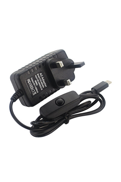 Choice محول طاقة بريطاني 5 فولت 3 أمبير مع مفتاح تشغيل/إيقاف، قابس أوروبي/أمر...