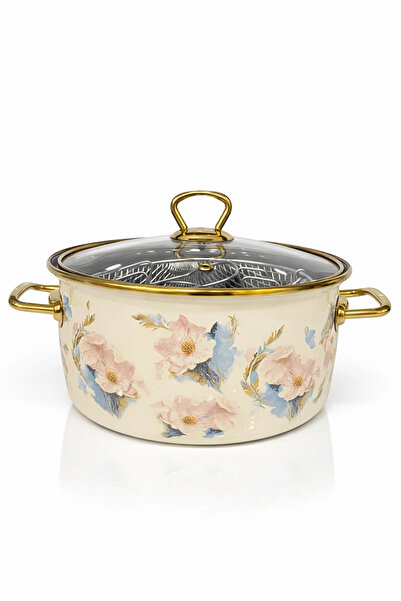 PR HOME وعاء طهي زهور مينا 22 سم