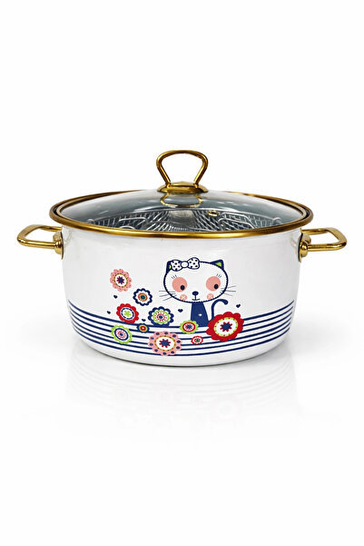 PR HOME Kitty Enamel Frying Pan 22 cm