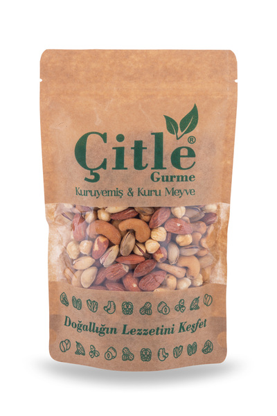 ÇİTLE GURME Süper Lüx Karışık Kuruyemiş (Badem,Fındık,Kaju Ve Antep Fıstık) 5...