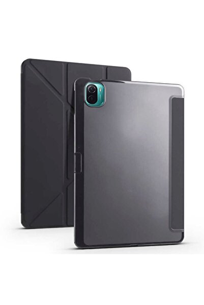 Fuchsia Xiaomi Mi Pad 5 Uyumlu Kılıf Kalemlikli Standlı Katlanabilir Uyku Mod...