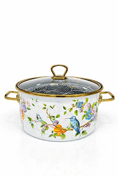 PR HOME Sparrow Enamel Frying Pan 22 cm