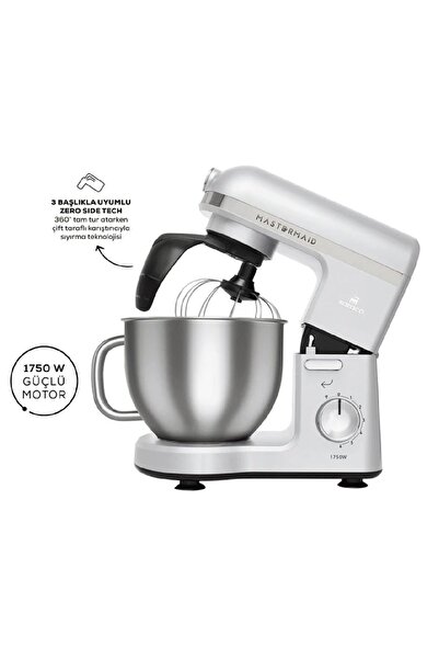 Karaca Mastermaid Chef Pro Çift Kollu Stand Mikser Pearl White 1750 W