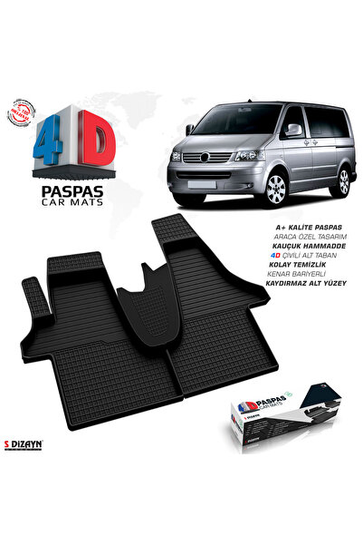 S Dizayn S-Dizayn VW Transporter T5 4D Havuzlu Paspas 2003-2015 A+Kalite 4DS-...