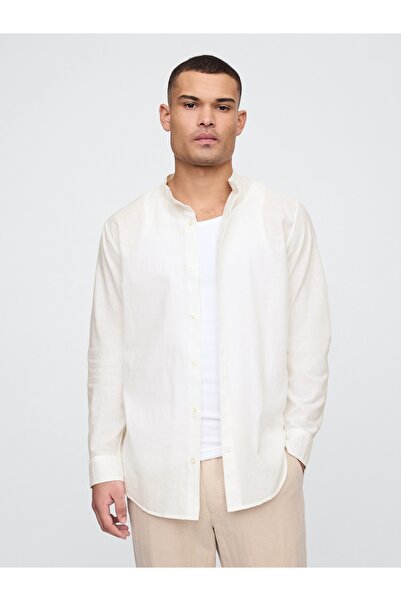 GAP ErkekKeten Pamuk Karışımlı Gömlek