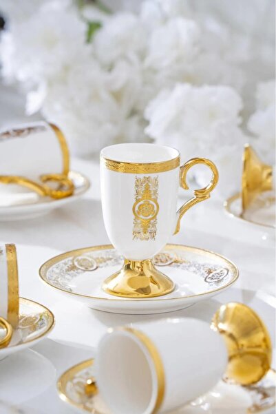 ACAR Velelya 6-Person Porcelain Coffee Cup Set 6853