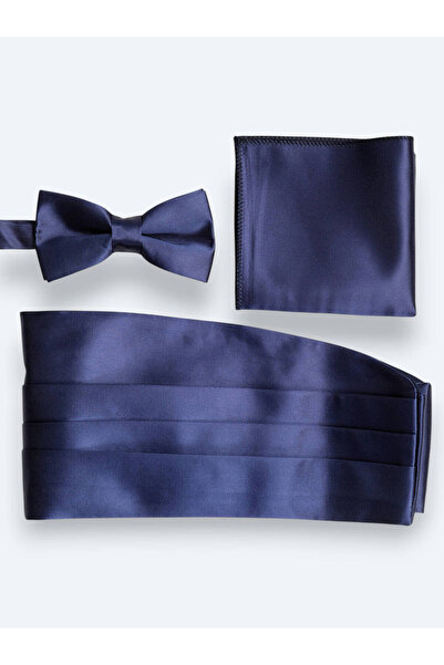Kip Bow Tie Navy Blue Belt Set
