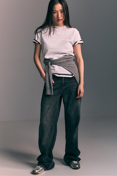 Stradivarius Basic regular soft-touch T-shirt