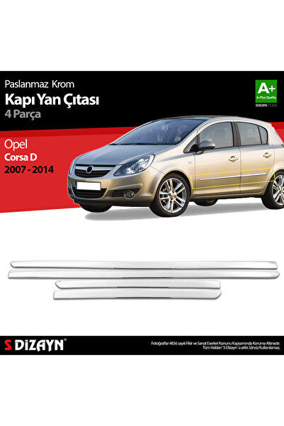 S Dizayn S-Dizayn Opel Corsa D Krom Kapı Yan Çıtası 2007-2014 6808404