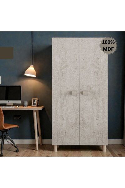 comiet Konçerto ayaklı tasarım 2 kapak MDF Gardırop