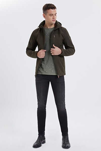 Lee Cooper معطف رجالي نيرون كاكي