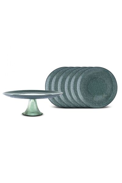 Karaca Green Lavi 7 Piece Cake/Dessert Set