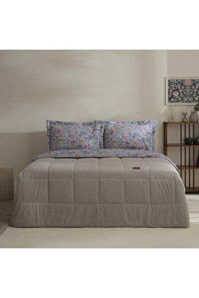Karaca Home أورتيز طقم راحة مزدوج باللون الرمادي