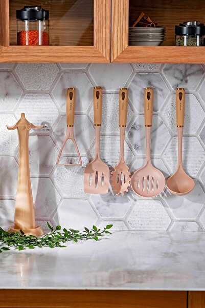 Karaca طقم تقديم ميلي مكون من 6 قطع باللون البيج