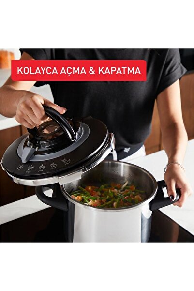 TEFAL Clipso Chef 6 Litre + 4,5 Litre Düdüklü Tencere Seti - 1510002674