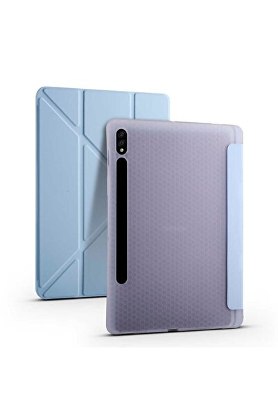 Fuchsia Galaxy Tab S7 FE LTE Kalemlikli Standlı Katlanır Tablet Kılıfı