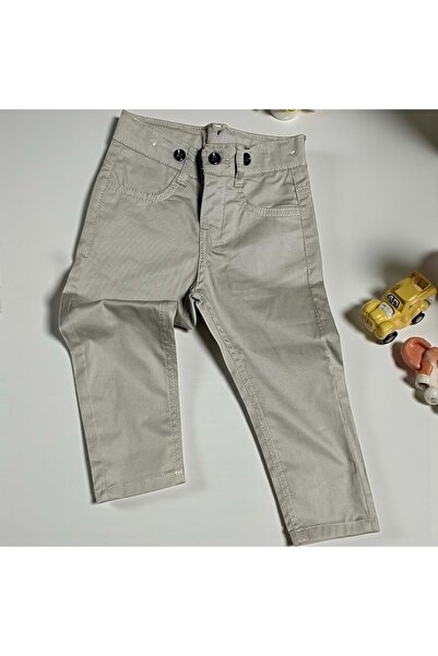 RİNDO KİDS PANTALONI GABARDINE CU TĂIȚEALĂ CLASICĂ Bej