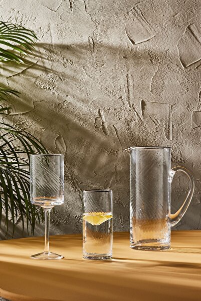 Karaca Ares 25 Parça Bardak ve Su Seti Platin