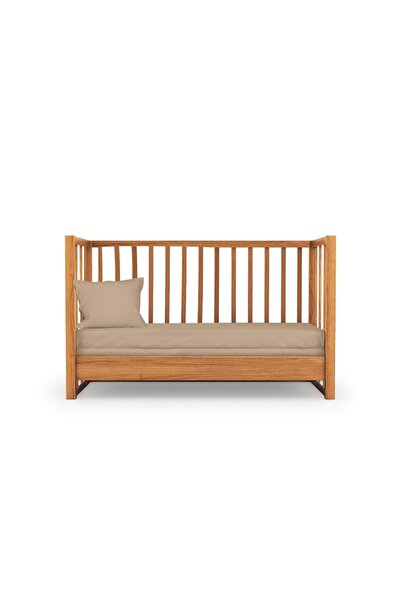 Kanz Unisex Elastic Fitted Sheet and Pillowcase Set Beige