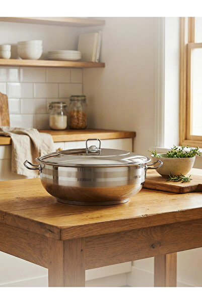 Hascevher Gastro 24X7 cm Steel Karnıyarık Pot