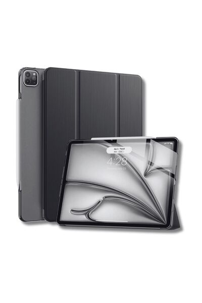 Fuchsia iPad Air 13 inç M2 Çipli 2024 Uyumlu Akıllı Smart Cover Tablet Kılıfı...