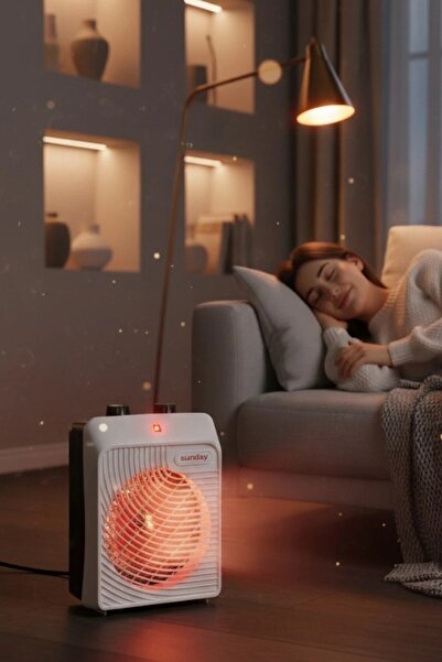 SUNDAY Fanlı Isıtıcı Kare Kutu Fan 2000w SFH-03