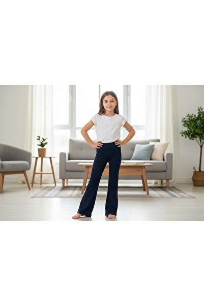 RYZE ÇOCUK evazat COLANȚI DE COLOANĂ PENTRU FETE DE CULOARE SOLIDĂ VISCOSĂ AL...