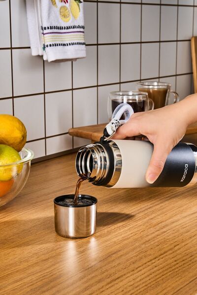 Karaca İnoxis Çelik Sızdırmaz Termos 550 Ml Siyah