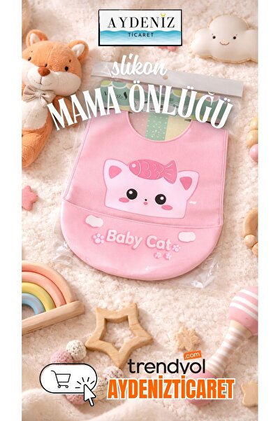 SİLİKON BEBEK MAMA ÖNLÜĞÜ HAZNELİ LEKE TUTMAZ YIKANABİLİR