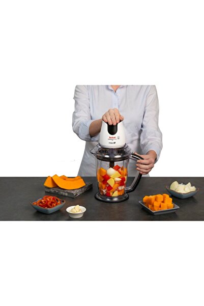 TEFAL MasterChop Powelix Maxi 500 Watt 4 Bıçaklı Doğrayıcı Rondo [Beyaz] - 1500637071