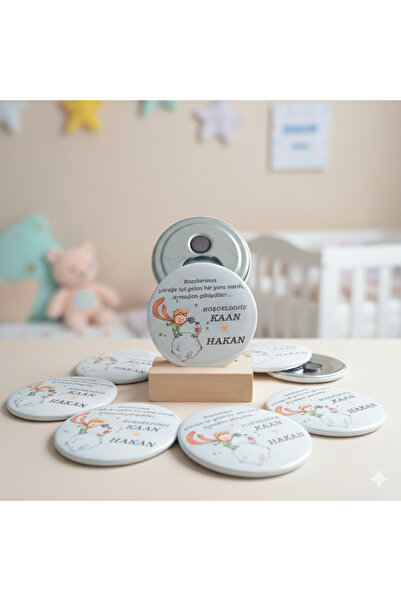 ORGANİZASYON HEDİYEM 50 ADET KÜÇÜK PRENS MAGNET AÇACAK BÜYÜK BOY DOĞUM MEVLÜT...