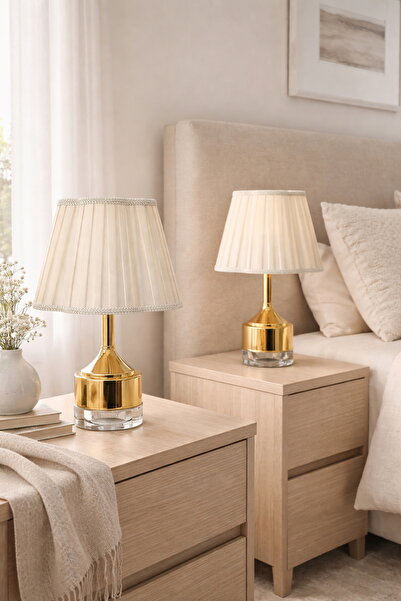 AbajurAksesuar بارما عاكس الضوء الأصفر المزدوج