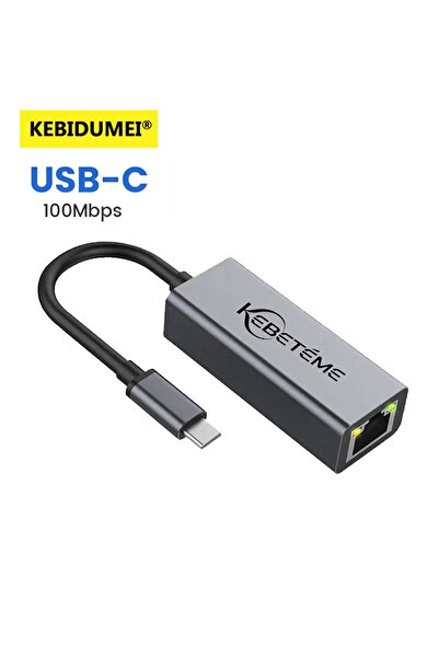 Kebidumei 100M Type C to RJ45 10/100/1000Mbps USB 3.0 Wired Network Card USB ...