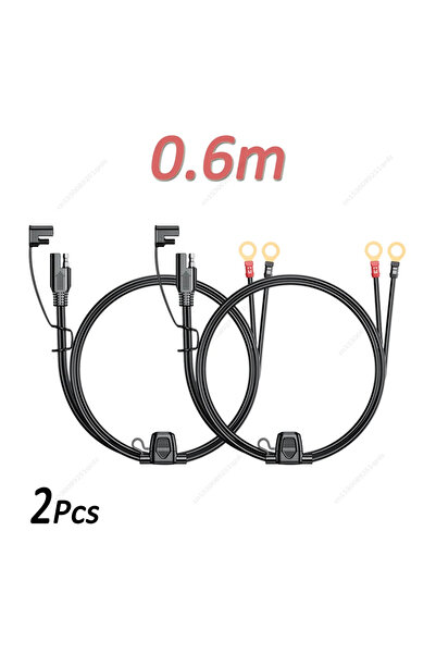 Choice كابل SAE بطول 0.6 متر (قطعتان) بطول 0.6/1.8 متر مع موصل طرفي مزود بفيو...