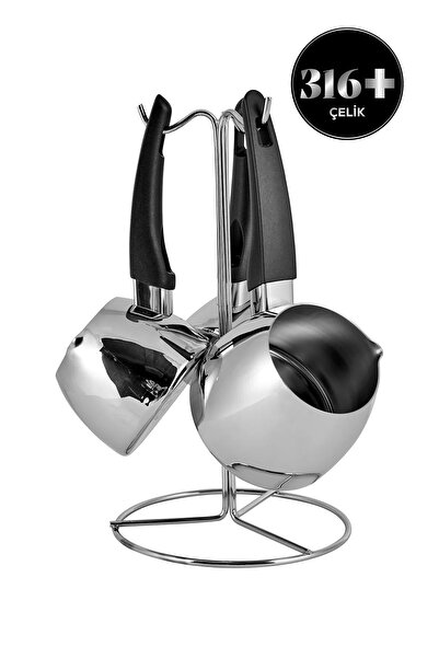 Karaca Tokyo 3ply Powersteel 316 Steel Coffee Pot Set