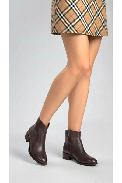 37Numara حذاء بكعب عالي جلد طبيعي بني 41-42-43-44-45