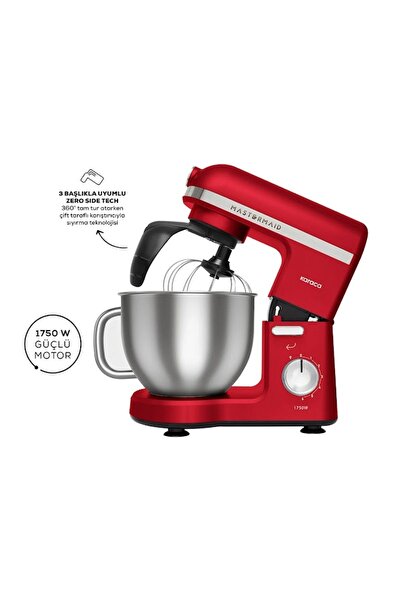 Karaca Mastermaid Chef Pro Çift Kollu Stand Mikser Imperial Red 1750 W