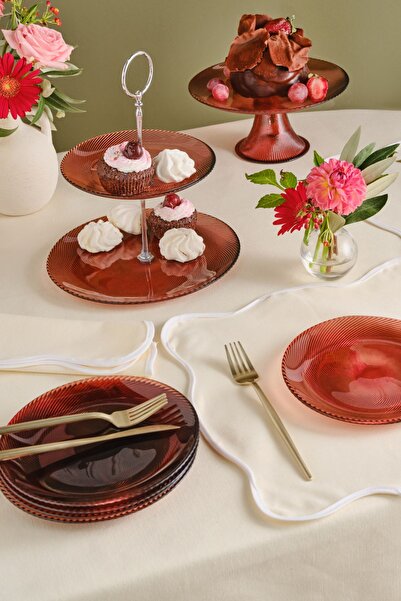 Karaca طقم كيك/حلوى 8 قطع من إيريدا