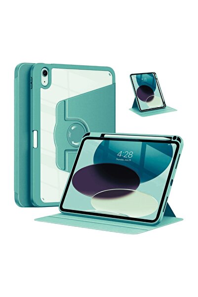 Fuchsia iPad Air 11 inç 2024 M2 Çipli 6.Nesil Uyumlu 360° Dönebilen Standlı P...