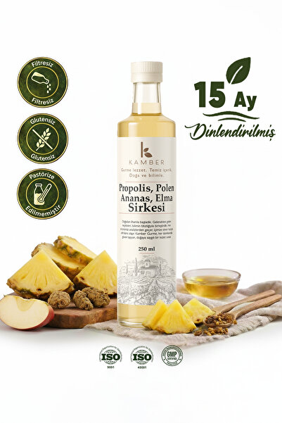 Kamber Doğadan Sağlığa Propolis, Polen, Ananas ve Elma Sirkesi 250 ML - Yeni ...